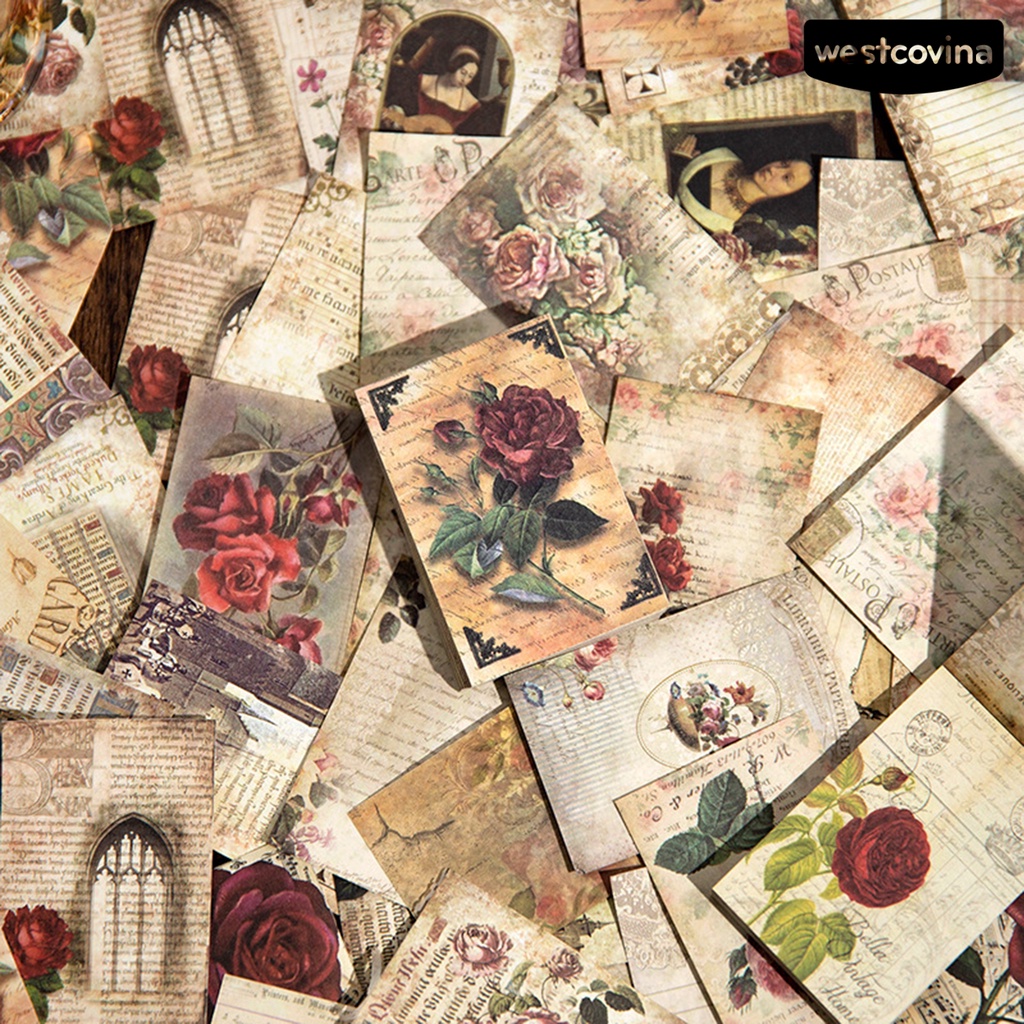 [WSTN]✎Sách Chắp Vá Họa Tiết Hoa Cổ Điển Giàu Có Thân Thiện Với Môi Trường