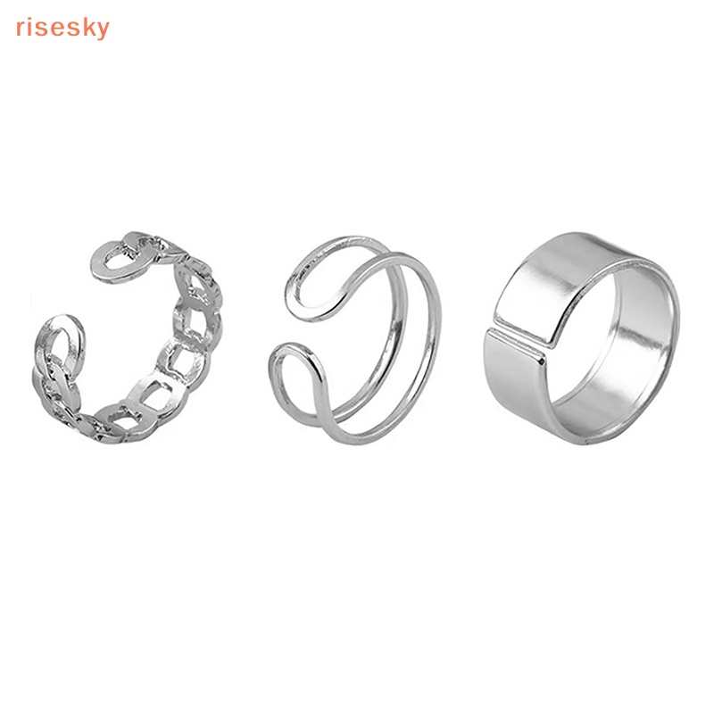 1 Bộ Nhẫn Kim Loại Thời Trang Dành Cho Nữ