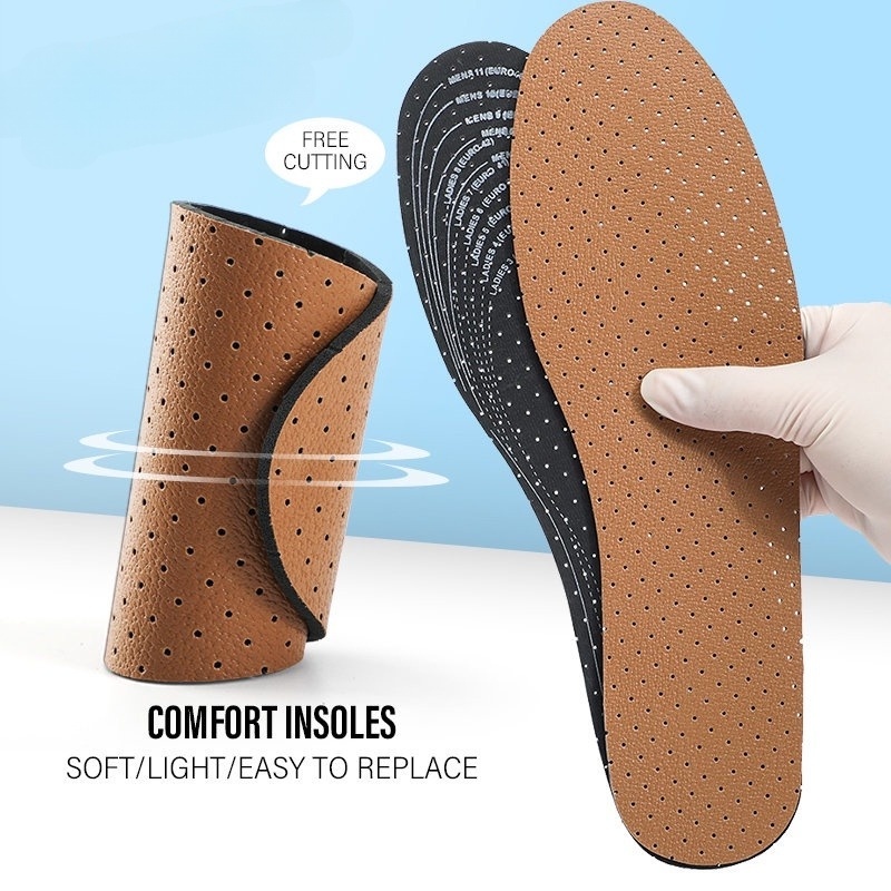 Ultra Miếng Lót Giày Bằng Da Siêu Mỏng Thoáng Khí Giúp Khử Mùi Tiện Dụng
