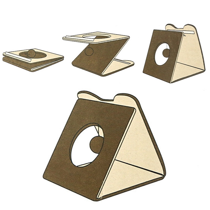 Đồ Chơi Bảng Cào Móng Kèm Bóng Treo Cho Mèo Cưng