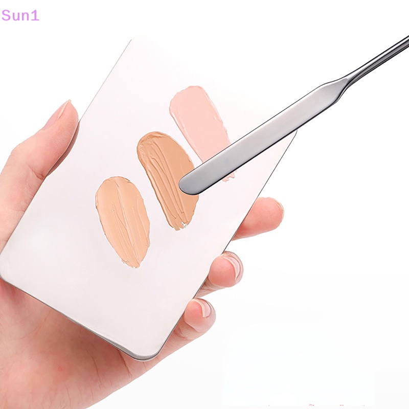 Set 2 Thanh Trộn Màu Trang Điểm Mắt / Nền Móng Tay Bằng Thép Không Gỉ Tiện Dụng