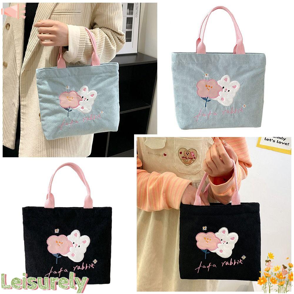 LEILY Túi Đựng Hộp Cơm Trưa Thiết Kế Nhỏ Nhắn Thời Trang Xinh Xắn