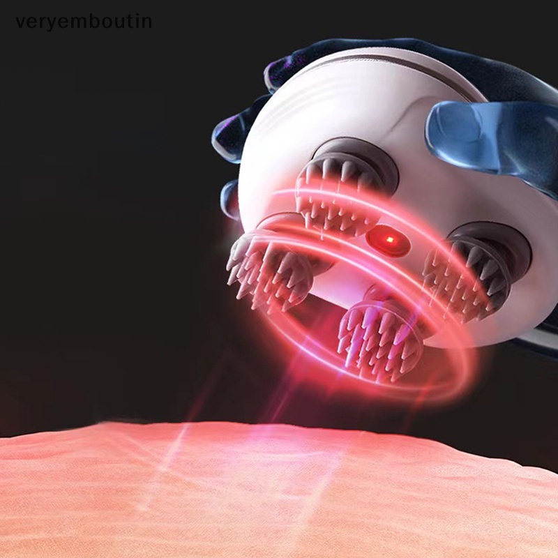 Máy Mát Xa Cổ Vai Và Cơ Thể Bằng Điện Chống Nước Giúp Thư Giãn Da Đầu Hình Mèo