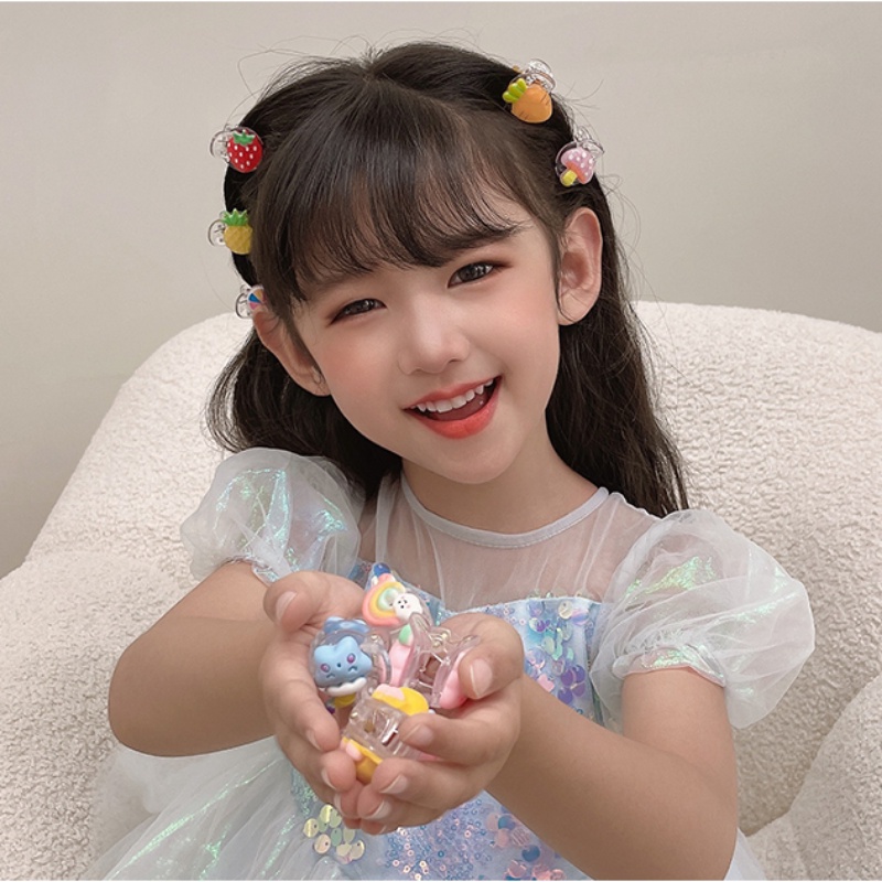 Set 18 Kẹp Tóc Nhỏ Dễ Thương Phong Cách Hàn Quốc Cho Bé Gái