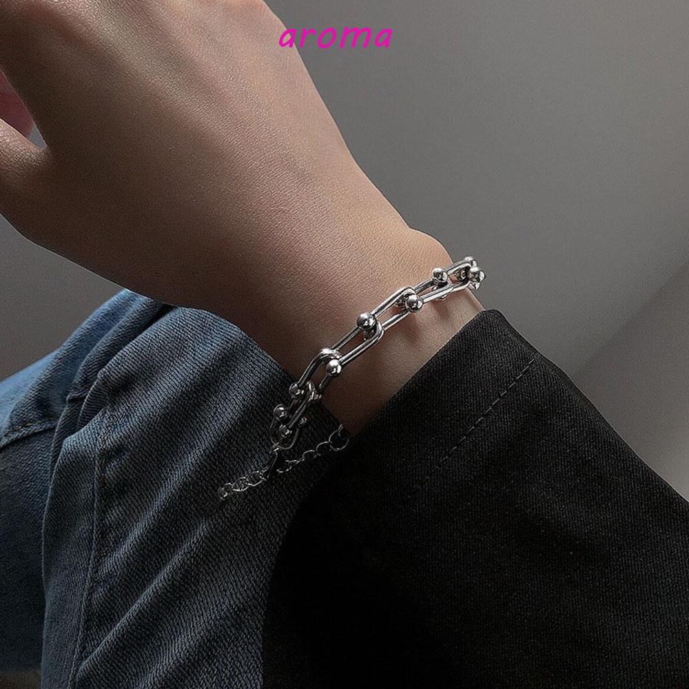 AROMA Vòng Tay Mặt Chữ U Phong Cách Vintage Thời Trang Cho Nữ