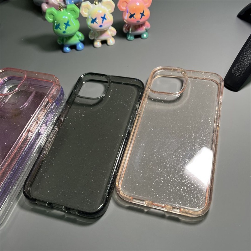 Ốp Điện Thoại Nhựa Cứng Trong Suốt Kim Tuyến Cho Iphone 14 13 12 11 Pro Max 12pro 13pro 14pro PLUS