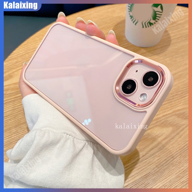 Ốp Điện Thoại Cứng Trong Suốt Viền Kim Loại Cho iPhone 14Pro Max13 Pro Max 12 13 Mini 12Pro Max