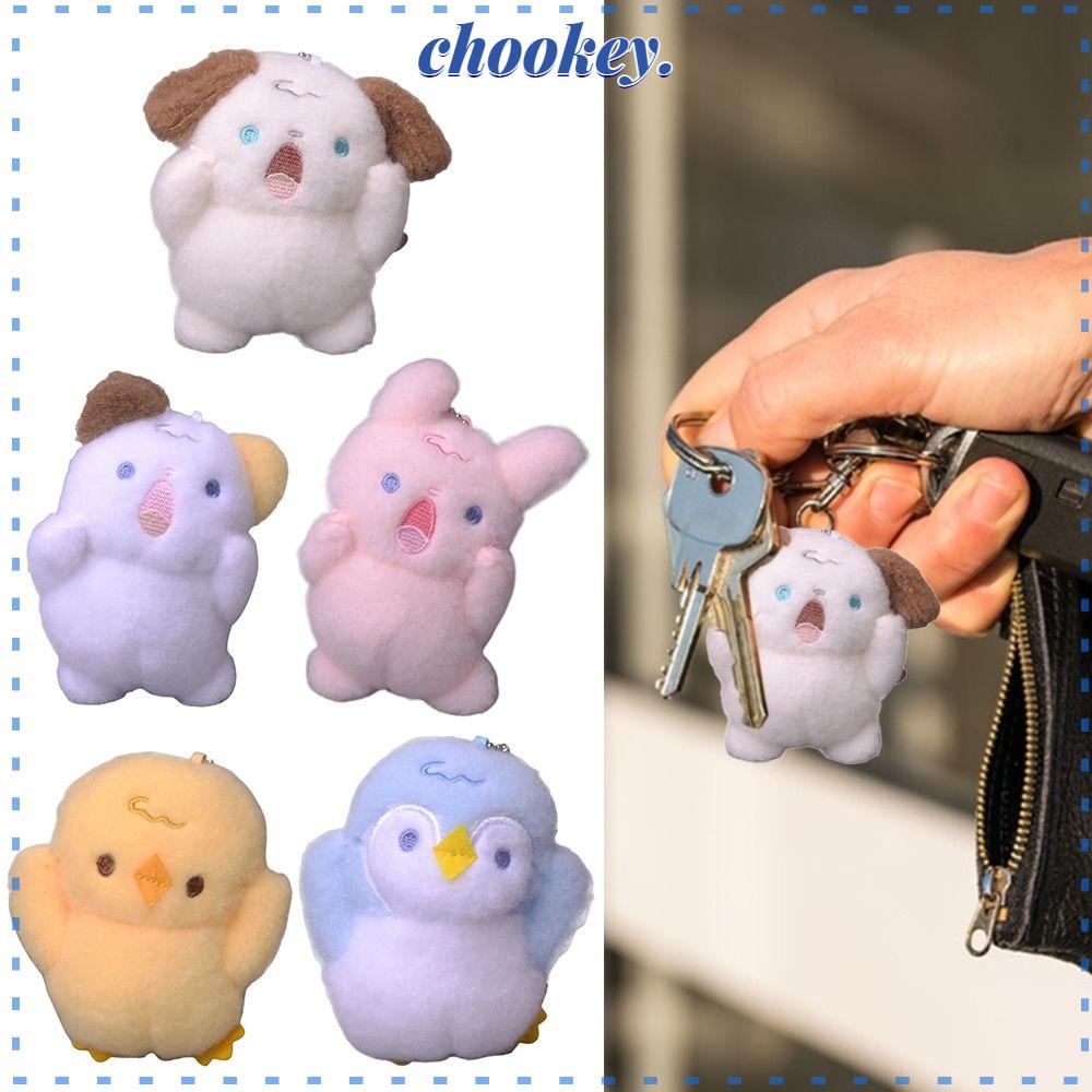 CHOOKEY Thú Nhồi Bông Hình Gà / Thỏ Đáng Yêu Trang Trí Xe Hơi