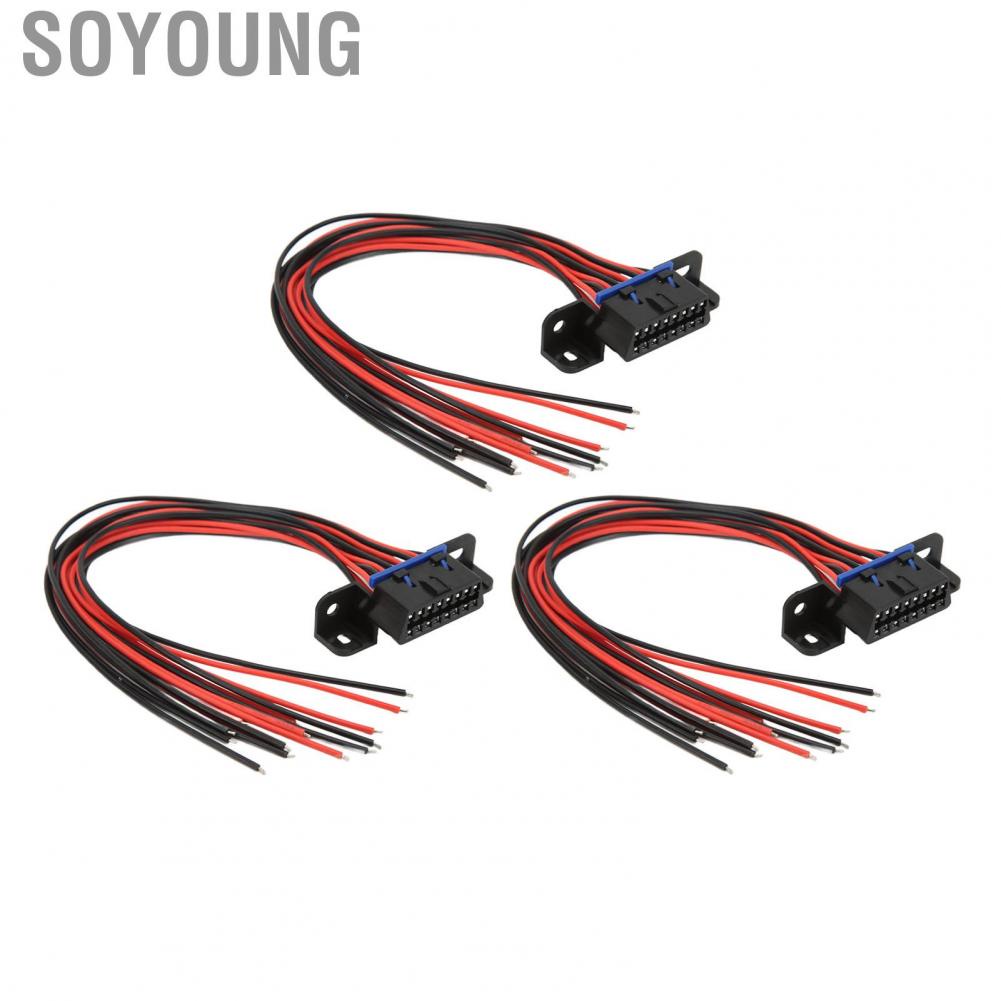 Soyoung OBD2 Cable Flexible Diagnostic Interface with 16Pin Female Connector for Auto Tool