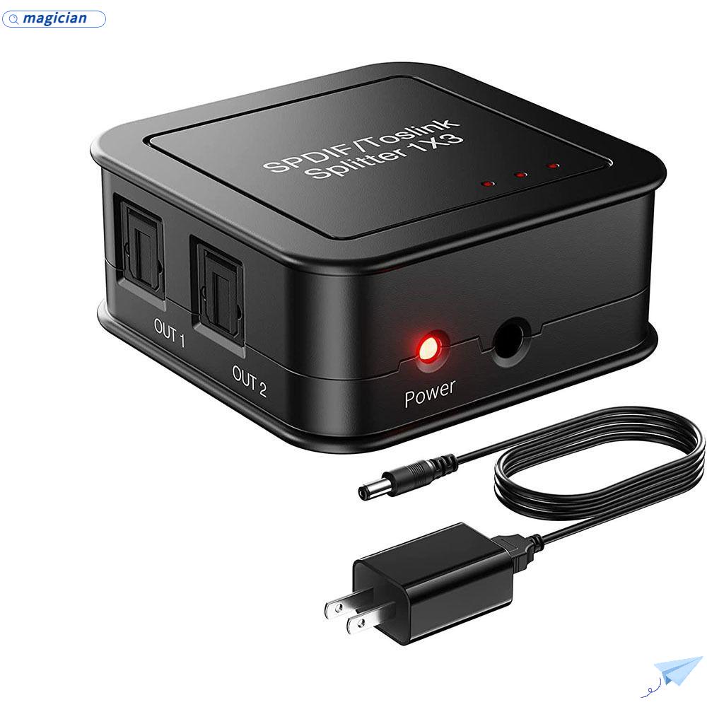 MAG Bộ Chia Âm Thanh Kỹ Thuật Số 1 Trong 3 SPDIF Toslink Digital DTS 5.1 3 Chiều Cho PS3 Blue-Ray DVD HDTV