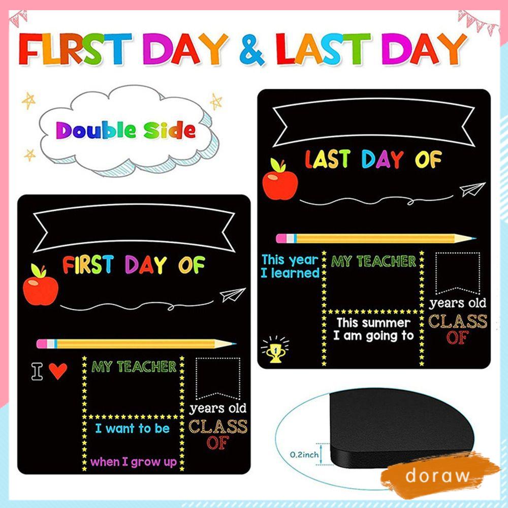 DORAW Bảng Đen Viết Phấn Kích Thước 10 &quot;x12&quot; Bằng Gỗ Dành Cho Trẻ Mẫu Giáo