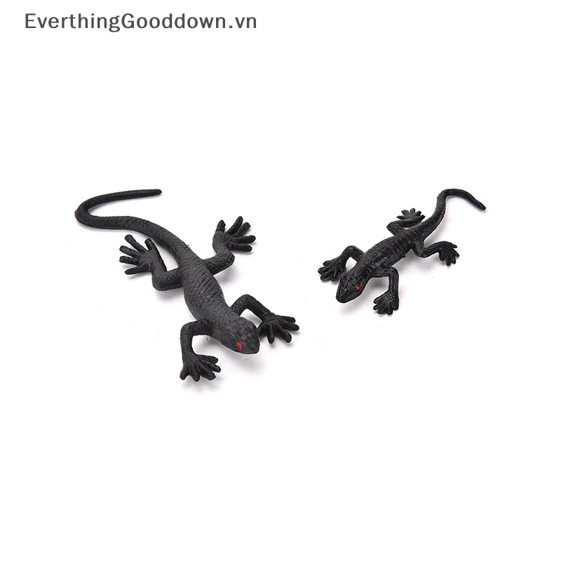 Everthinggooddown Set 2 Chú Thằn Lằn Giả Bằng Nhựa Vui Nhộn Đồ Chơi Cuộc Sống Vui Nhộn Bằng Nhựa Bọ Cánh Cứng Vui Nhộn Độc Đáo