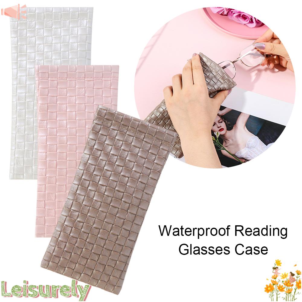 LEILY Hộp Đựng Kính Chất Liệu Da PU Ốp