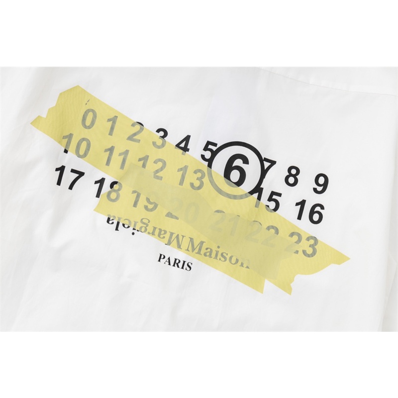 Áo Sơ Mi Họa Tiết Thêu Mai-son88 Mar-giela- M-M-6 Thời Trang Cho Cả Nam Và Nữ