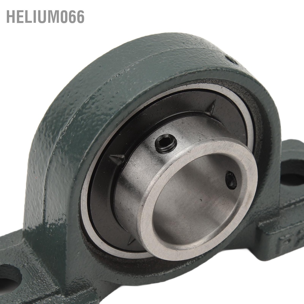Helium066 Vòng bi đỡ gối Đế vững chắc Vỏ màu xanh đậm với đường kính lỗ khoan 1‑1/2inch cho máy móc nông nghiệp