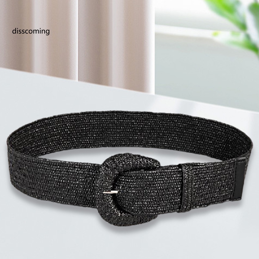 Băng Đô SL SL SL SL SL| Thắt Lưng Đan Rơm Thủ Công Bản Rộng Có Khóa Cài Kiểu Bohemian Thời Trang Mùa Hè Cho Nữ