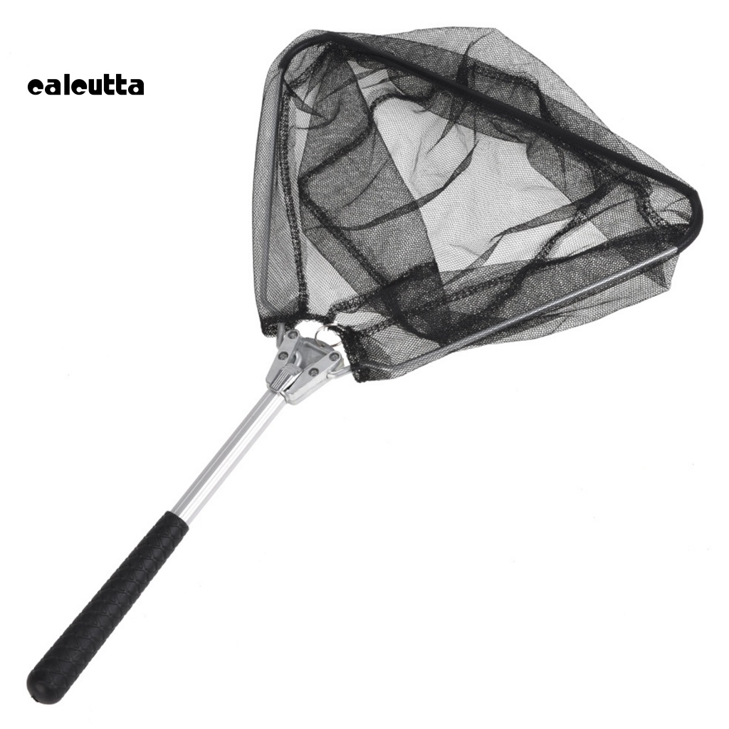 Vợt Lưới Bắt Cá Mini Hình Tam Giác Bằng Hợp Kim Nhôm Có Thể Gấp Gọn Tiện Dụng