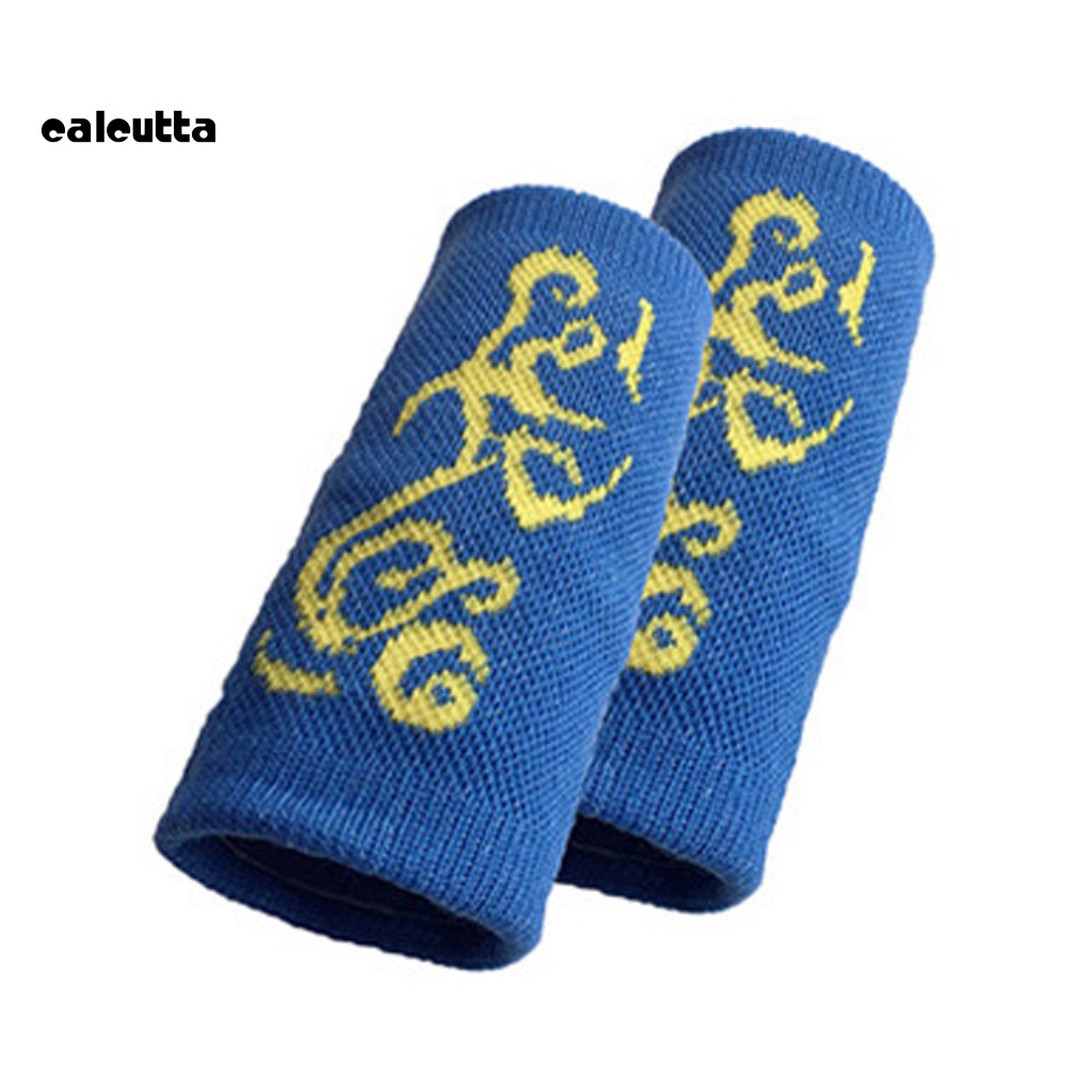 [calcutta] 1 Cặp Băng Quấn Bảo Vệ Cổ Tay Co Giãn Tốt Thoáng Khí In Họa Tiết Thể Thao Thông Dụng
