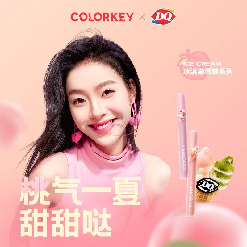 Set 6 Son Kem Lì Colorkey Collage # 23 Thiết Kế Vỏ Son Hình Que Kem Xinh Xắn