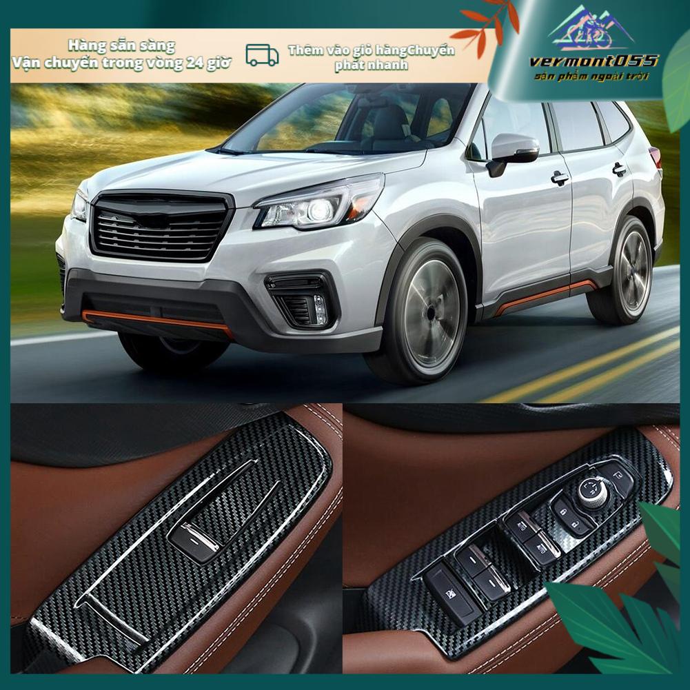 Vermont055 4 Nội Thất Ô Tô Cửa Tay Sổ Nút Công Tắc Bao Viền Phù Hợp Cho Subaru Forester SK 2019