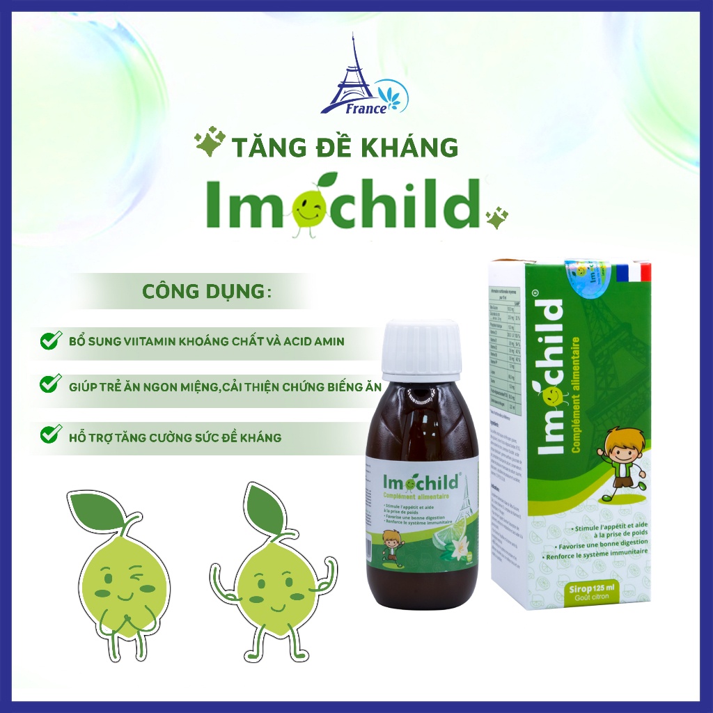 Combo 2 Hộp Tăng Đề Kháng + Canxi Calunik Imochild, Giúp Bé Cao Lớn Khỏe Mạnh - IMOCHILD Kiện 2 Hộp