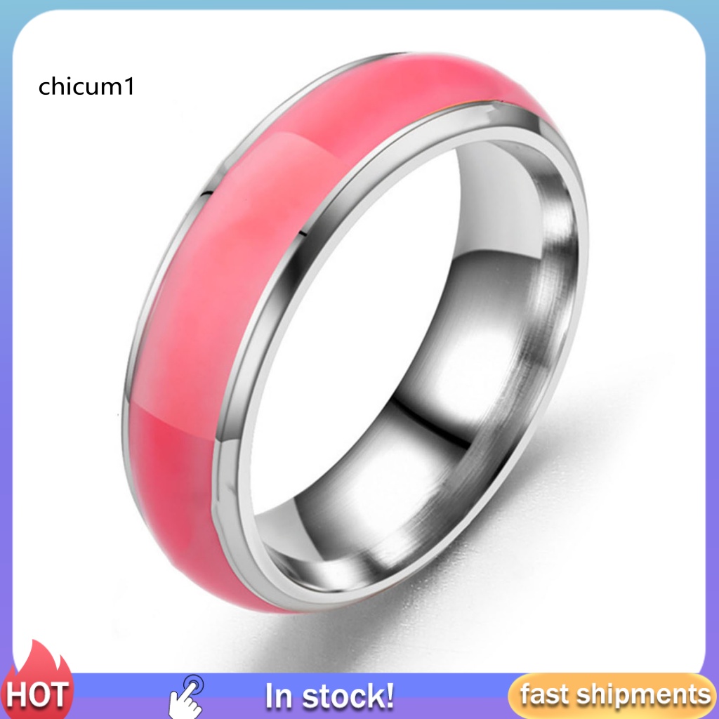 Nhẫn Unisex Phát Sáng Thời Trang Đơn Giản