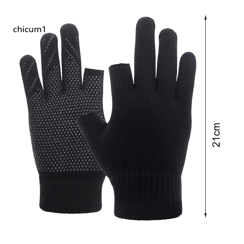1 Đôi Găng Tay Mùa Đông 2 Ngón Chống Gió Dày Dặn Chống Trượt Có Thể Chạm Màn Hình Cảm Ứng
