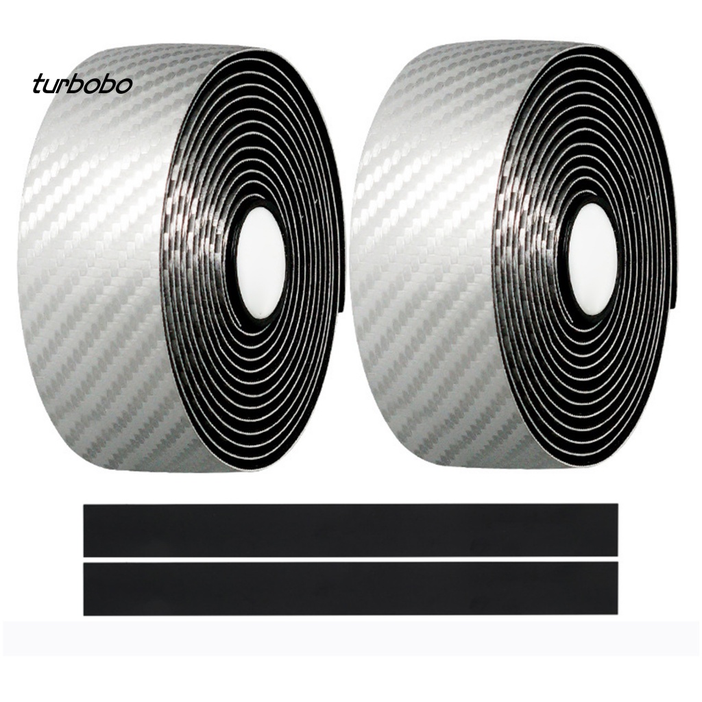 Set 2 Dây Đai Giả Da Co Giãn Bọc Tay Lái Xe Đạp Chống Trượt