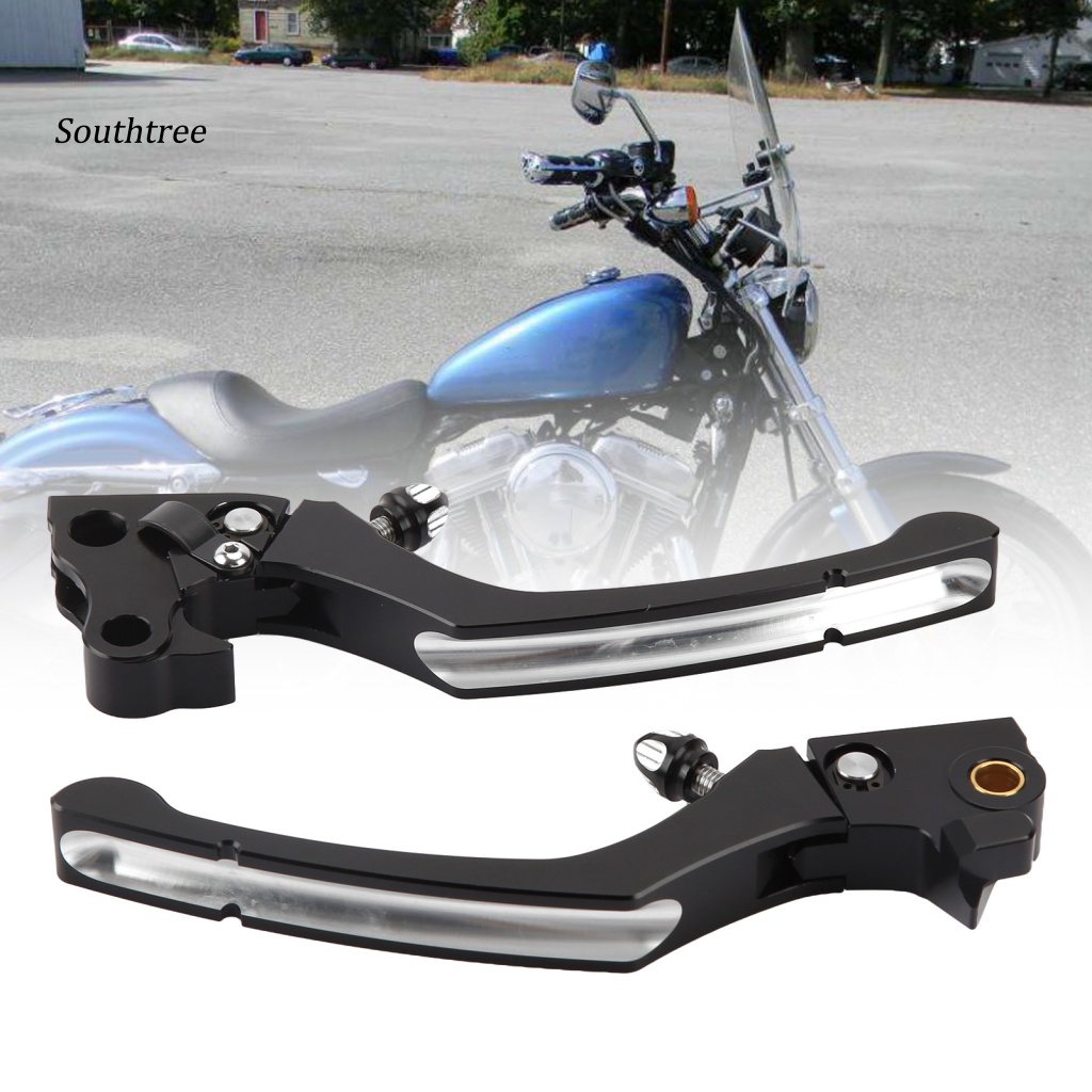 Bộ 2 Cần Gạt Ly Hợp Điều Chỉnh Được Cài Đặt Dễ Dàng Bằng Nhôm Cho XL Sportster 2004-2013