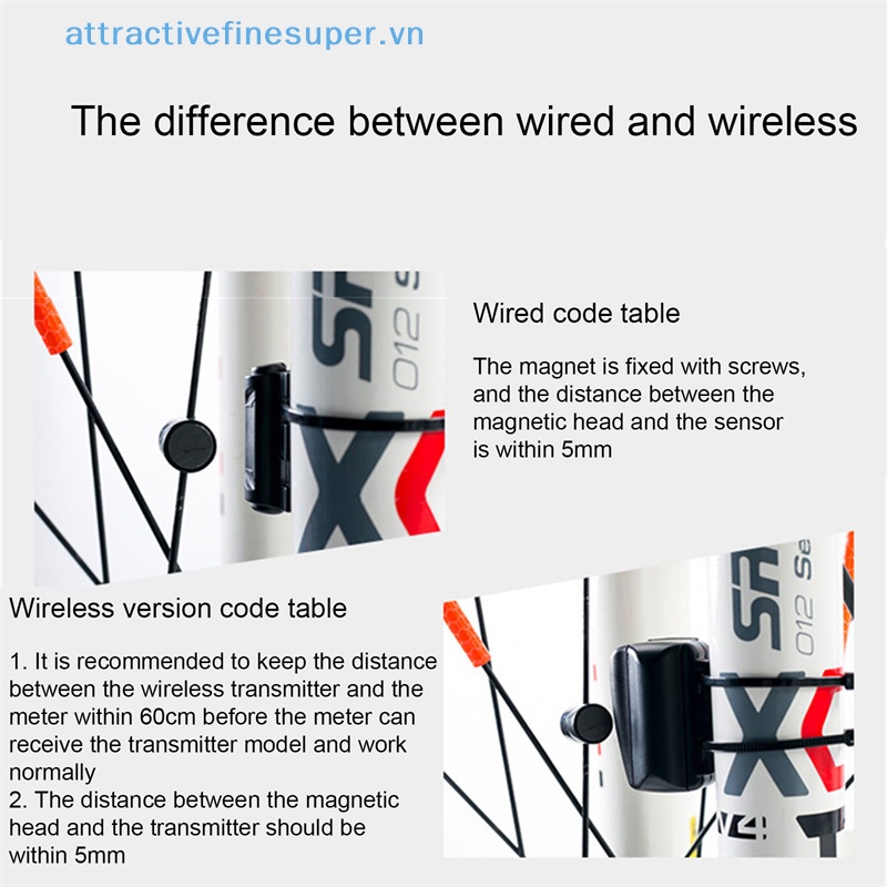 Đồng Hồ Đo Tốc Độ Không Dây Chống Mưa AFS Cho Xe Đạp