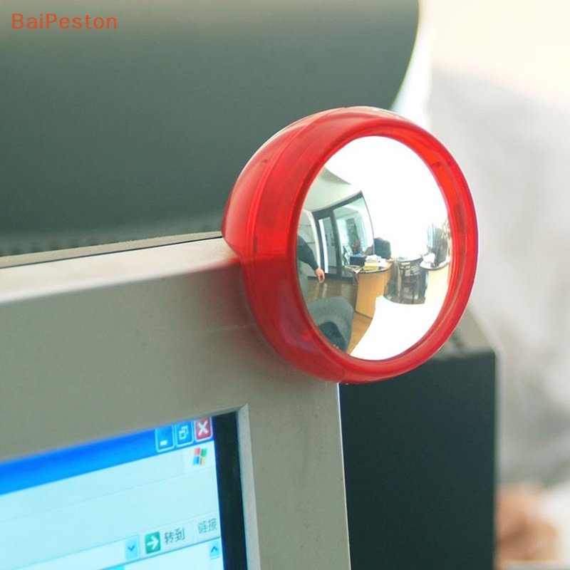 [BaiPestonV] Gương Chiếu Hậu Máy Tính Tự Dính Màu Sắc Ngẫu Nhiên An Toàn Cho Văn Phòng