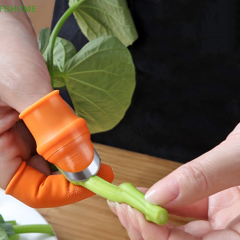 Găng Tay Silicone Đeo Ngón Cái Cắt Rau Củ Quả