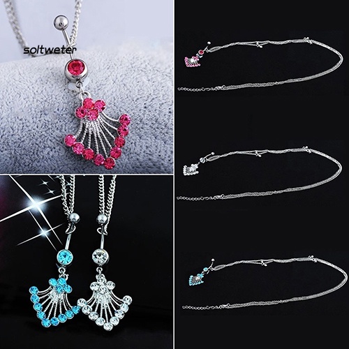 Khuyên Rốn Dạng Chuỗi Xích Đính Đá Quyến Rũ Cho Nữ