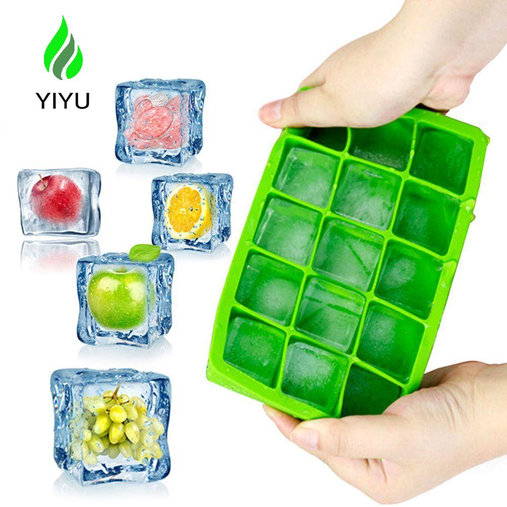 YIYU Khuôn Làm Đá Viên 15 Ngăn Tiện Lợi