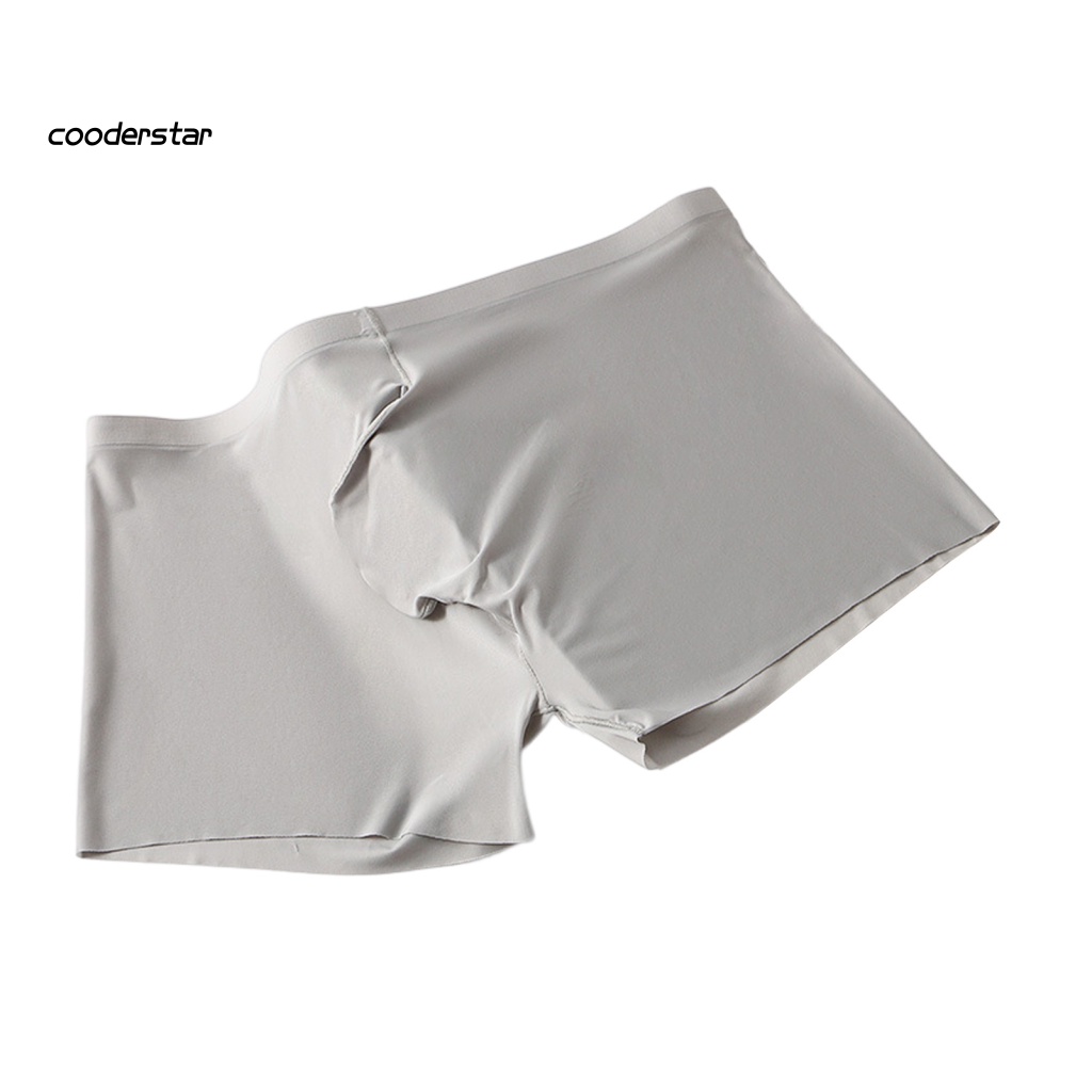 Quần Lót Boxer Không Đường May Màu Sắc Đơn Giản Cho Nam