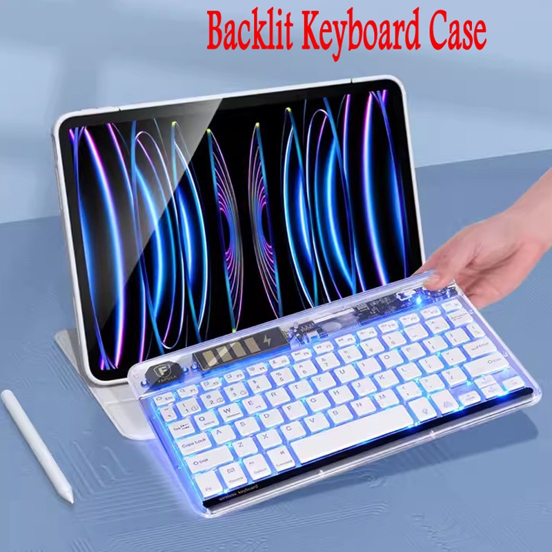 Ốp Lưng Kèm Bàn Phím Bluetooth Không Dây Cho Xiaomi Pad 5 Pro 6 11 Inch Xiaomi Pad 6 Pro 5 11