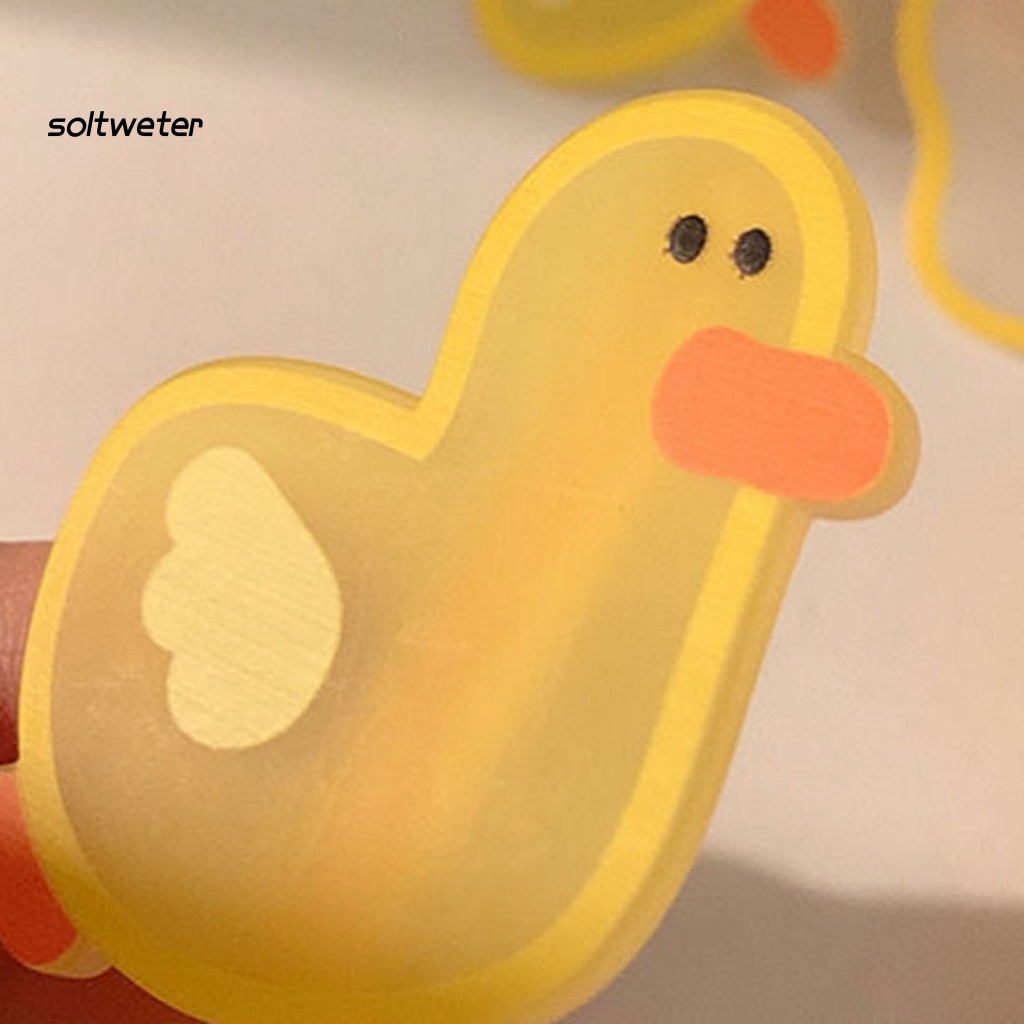 Kẹp Tóc Hình Quả Trứng Vịt Bằng Kim Loại Màu Sắc Tươi Sáng Ngọt Ngào Chống Trượt Cho Bé Gái