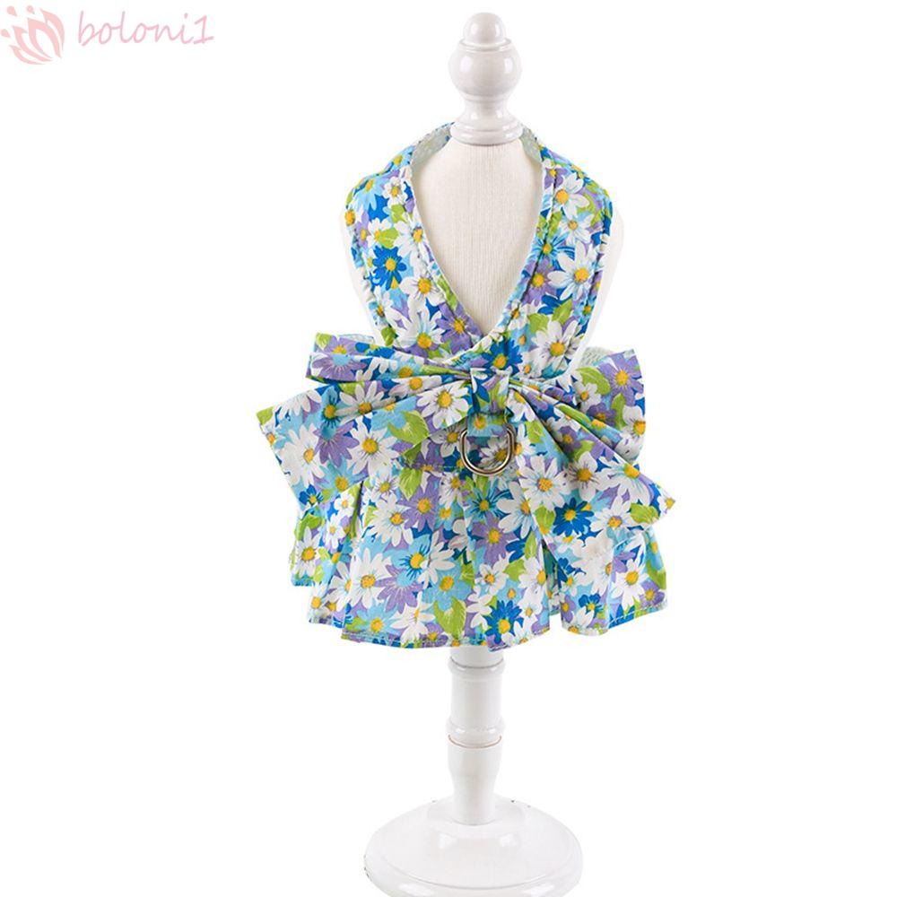 [COD] 1 Vòng Đeo Cổ Họa Tiết Hoa / Kẻ Ô / Nơ Kèm Dây Dắt Thú Cưng Đi Dạo