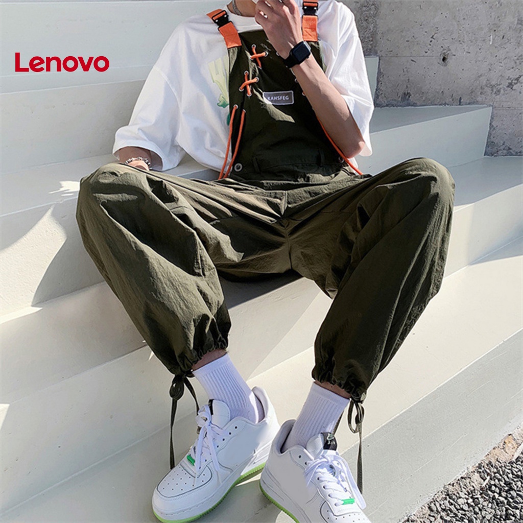 Quần Yếm Dáng Rộng Không Tay Màu Sắc Đơn Giản Cho Nam