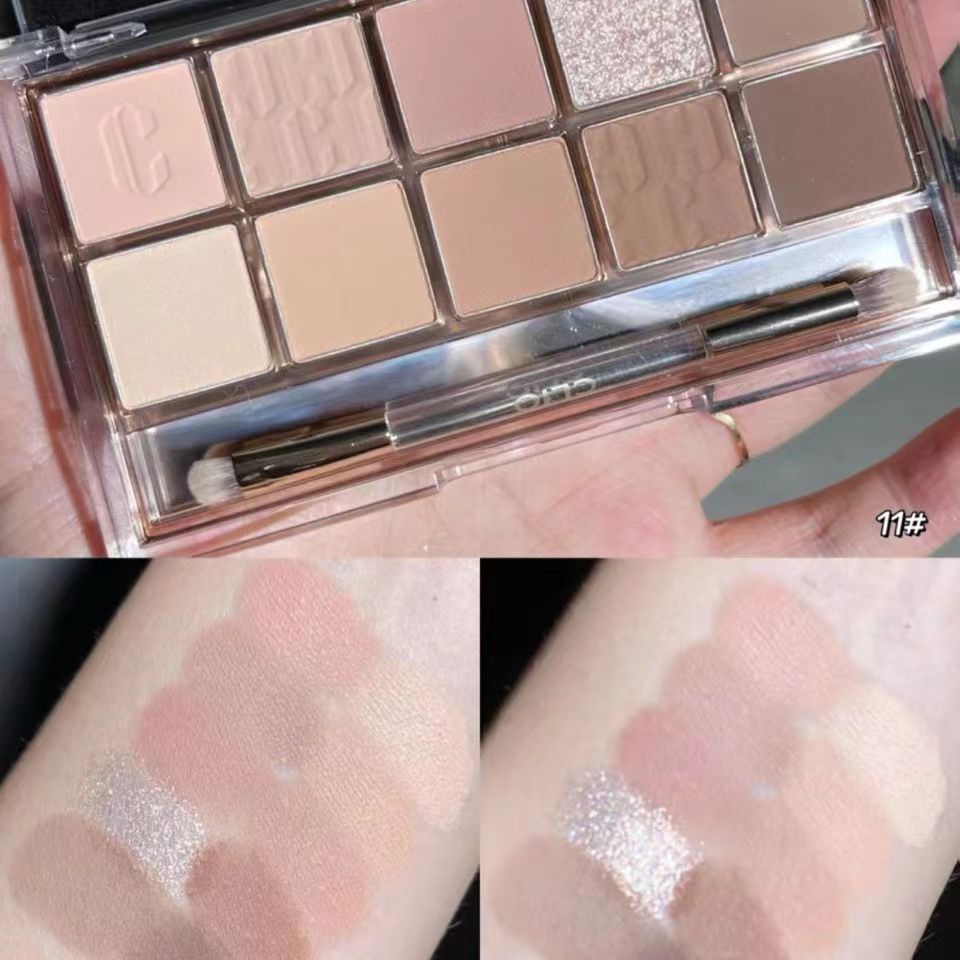 Bảng Phấn Mắt Clio Mười Màu Tông Đất Tinh Tế Và Mềm Mại