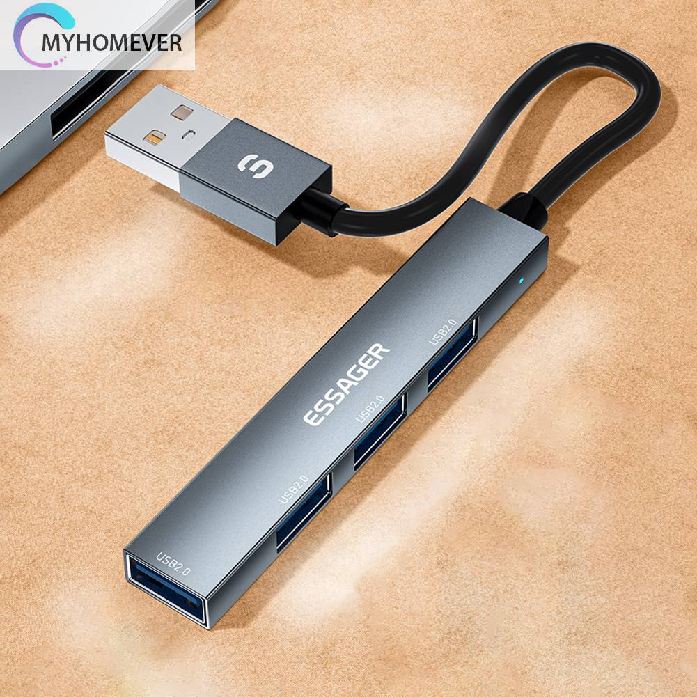 Trạm Sạc Chia Cổng USB2.0 480Mbps ESSAGER 4 Trong 1 Tiện Dụng