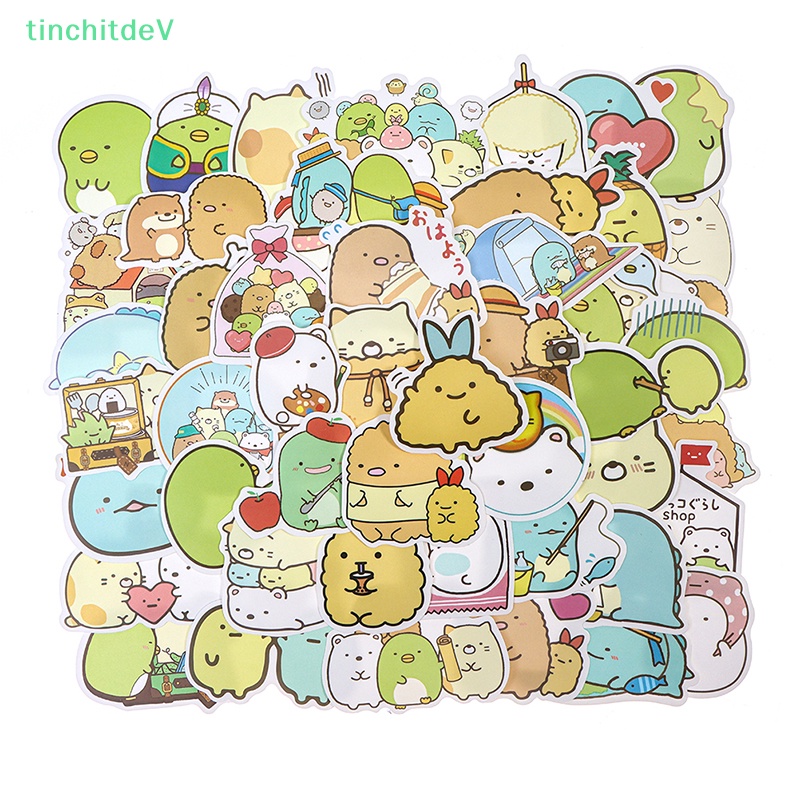 Bộ 50 Sticker Sumikko Gurashi Graffiti Dán Ván Trượt / Guitar / Laptop
