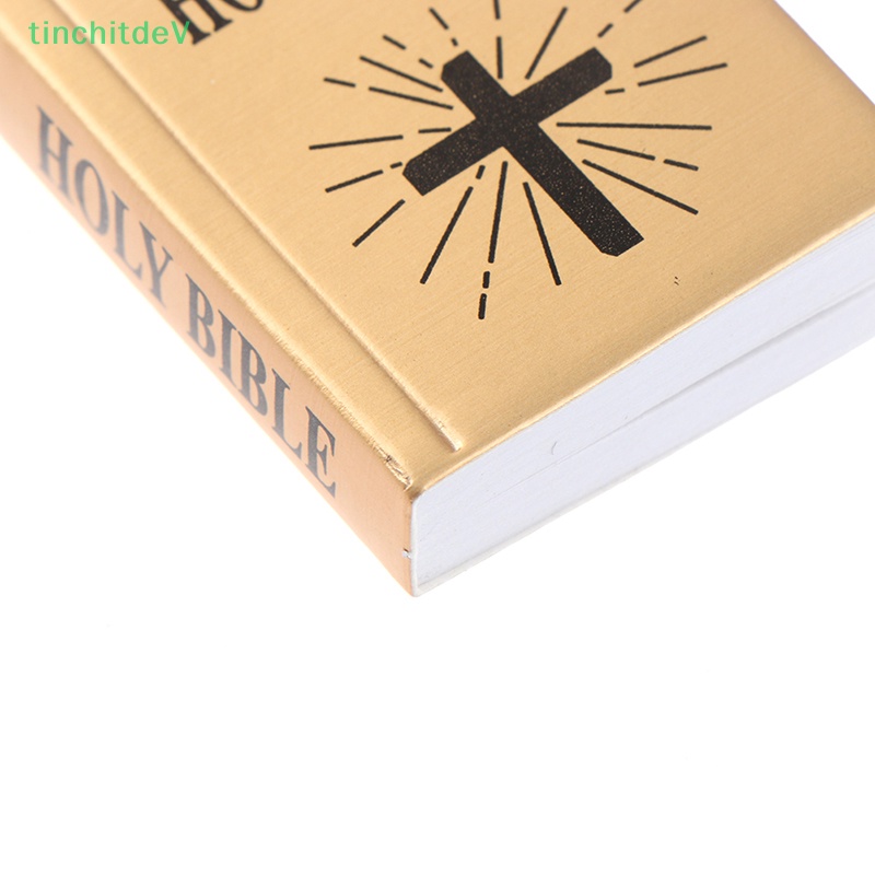 [TinchitdeV] Sách Kinh Thánh Mini Phiên Bản Tiếng Anh 1 / 6 Trang Trí Nhà Búp Bê