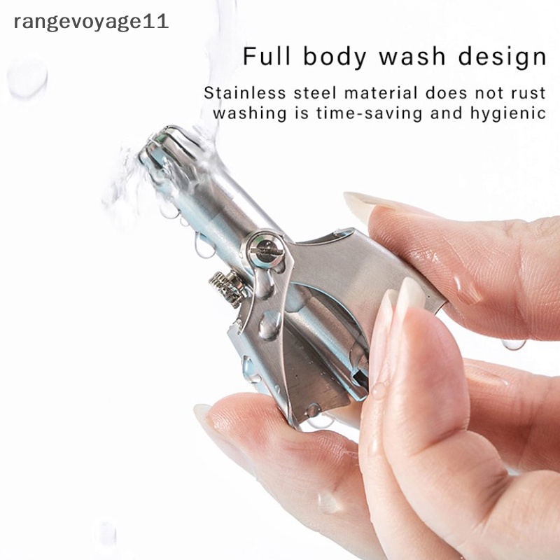 Máy Tỉa Lông Mũi Bằng Thép Không Gỉ Có Thể Giặt Kèm Cọ Tiện Dụng