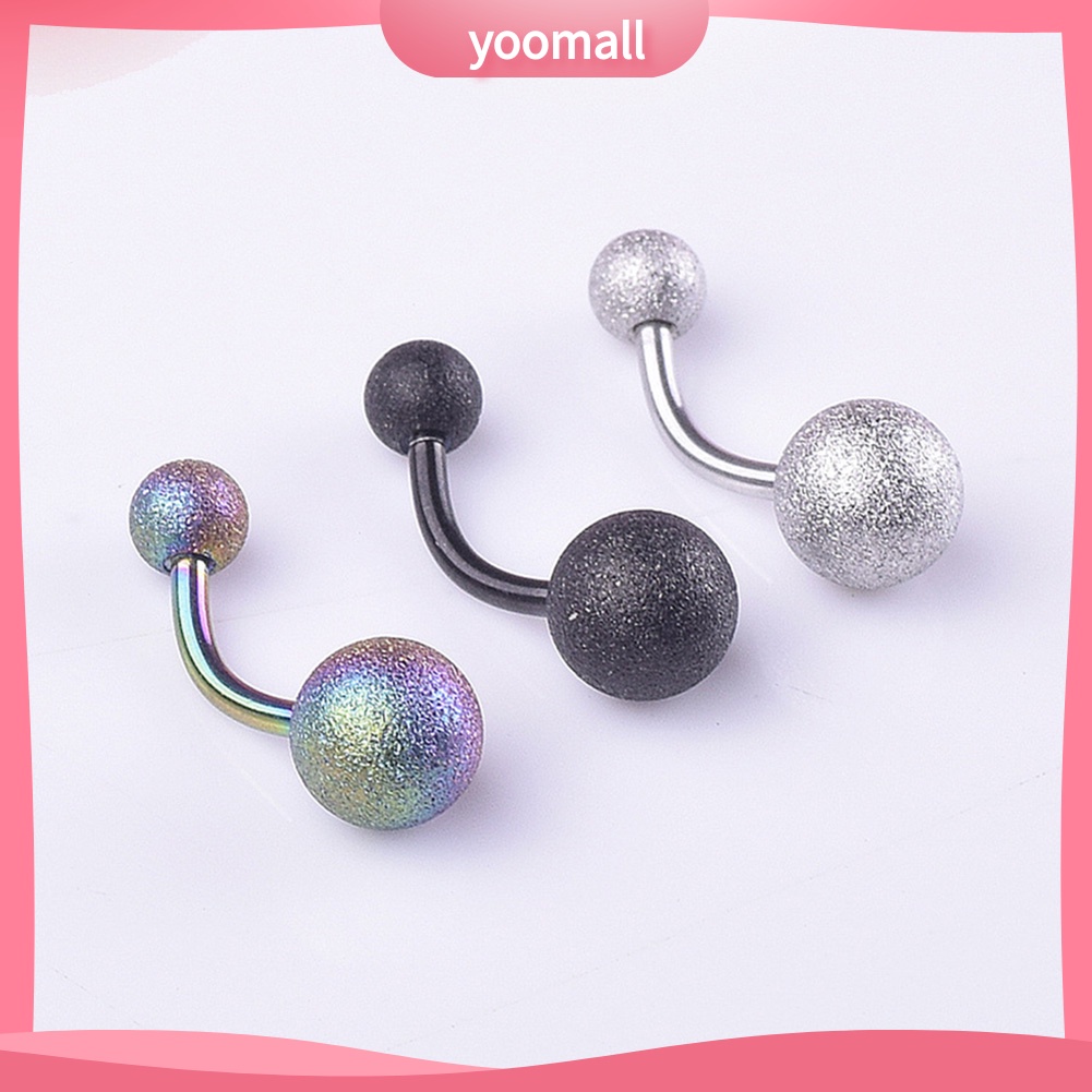 Khuyên Rốn Dạng Thanh Tạ Đôi Bằng Thép Không Gỉ Gợi Cảm Cho Nữ