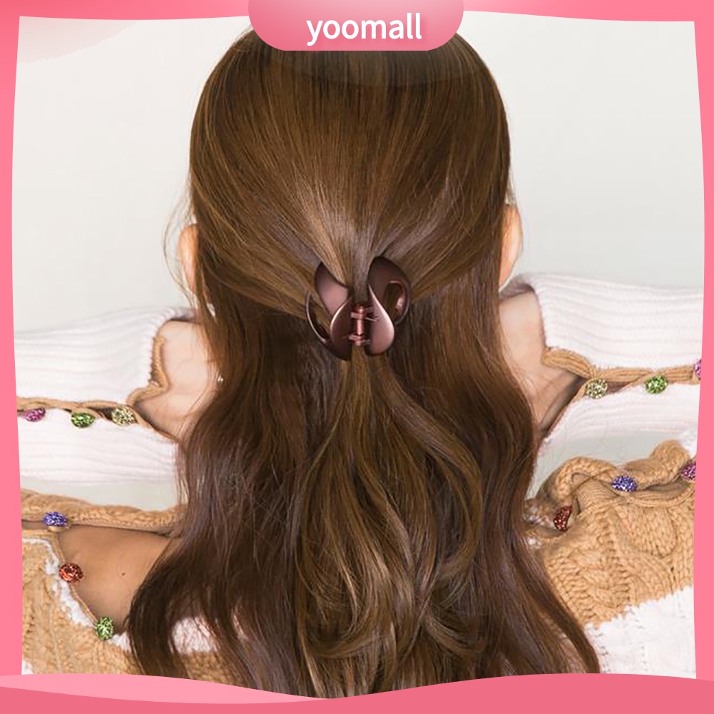 Kẹp Tóc Càng Cua Bằng Acrylic Màu Sắc Tinh Khiết Thời Trang Cho Nữ