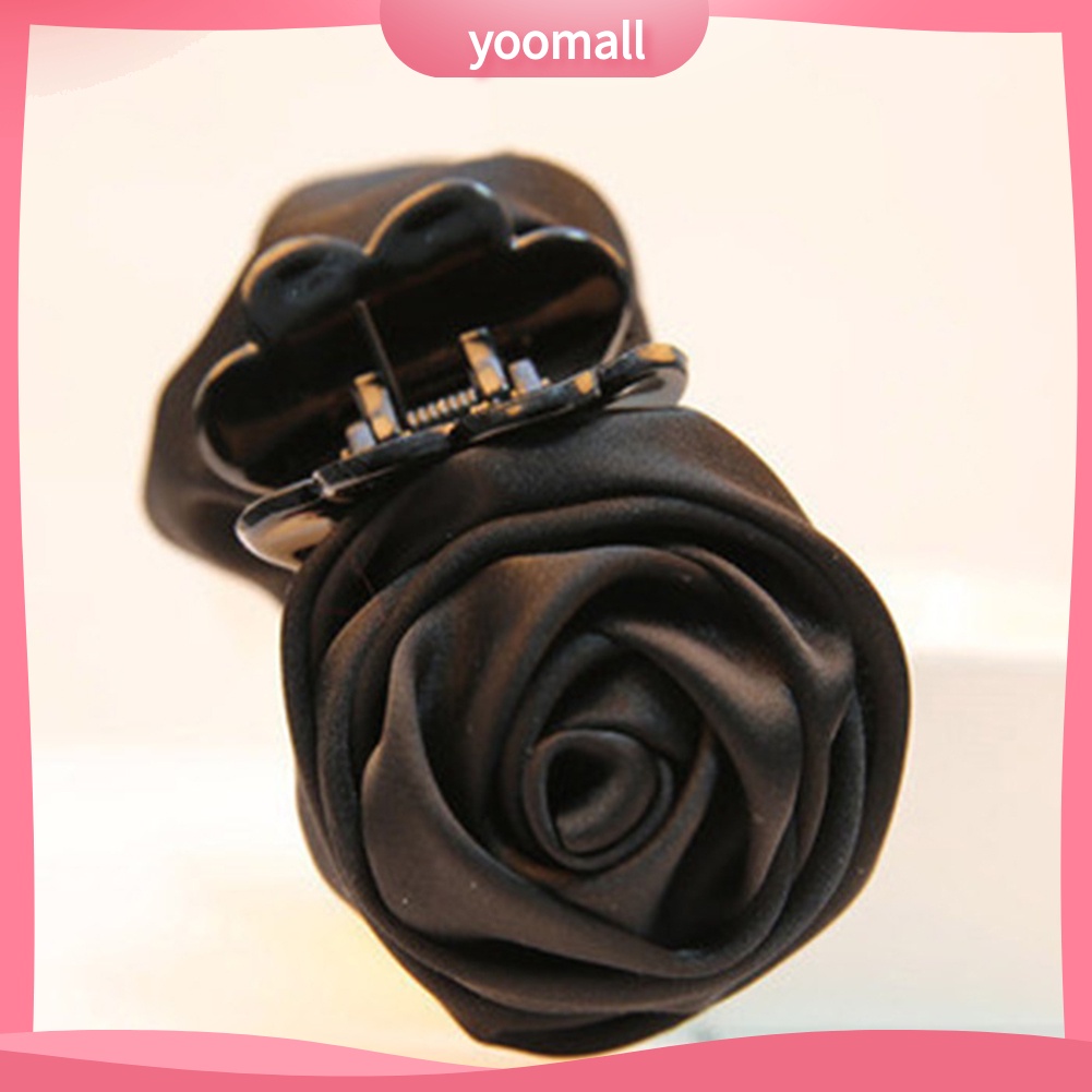 Kẹp Tóc Hình Hoa Hồng Bằng Vải Thời Trang Dành Cho Nữ