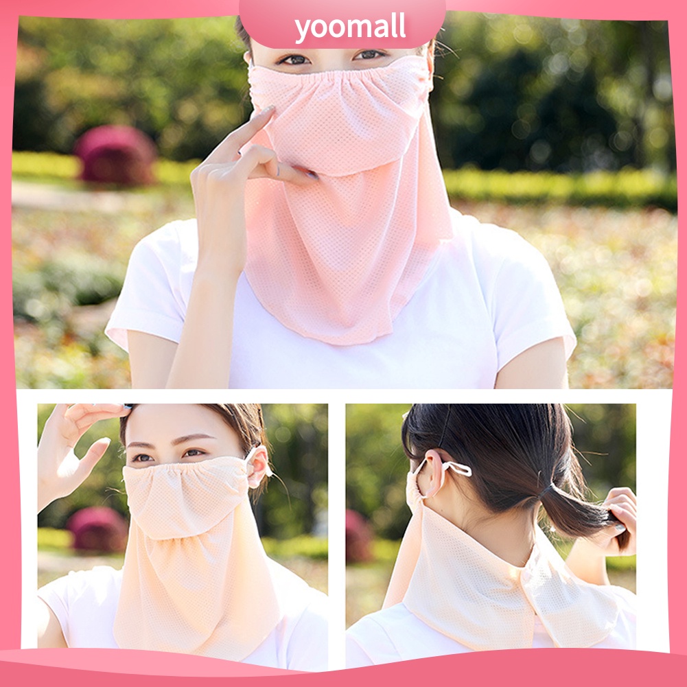 Khẩu Trang Che Phủ Cổ Chống Tia UV Thoáng Khí Dành Cho Nữ