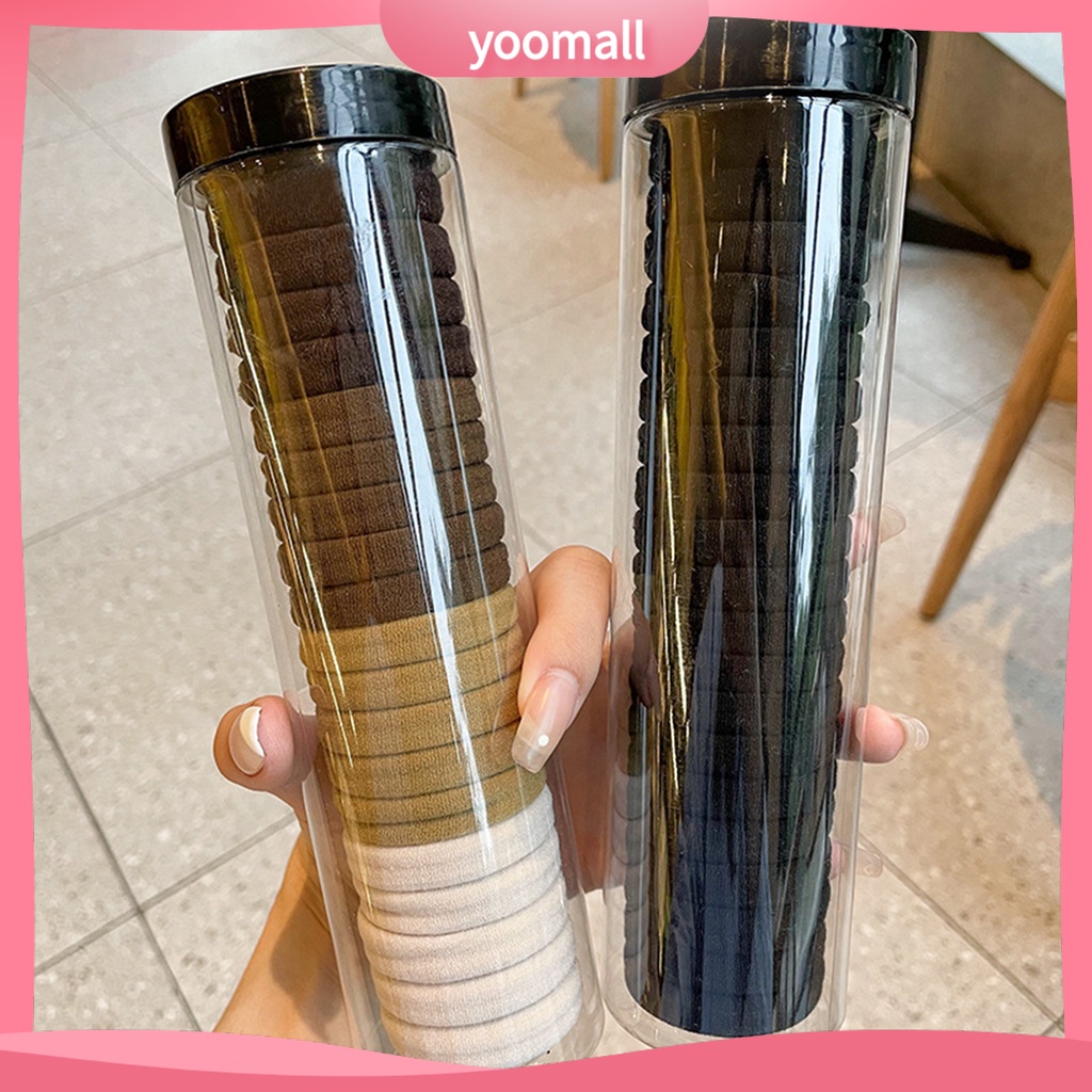 [YM] Set 20 Dây Buộc Tóc Cao Su Co Giãn Độ Đàn Hồi Cao Có Thể Tái Sử Dụng Cho Phái Nữ Hàng Ngày