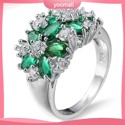 Nhẫn Mạ Bạc 925 Đính Đá Thời Trang Dành Cho Nữ